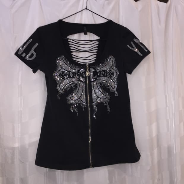 Red Pepper 갸루 펑크 핫픽스 반팔 집업