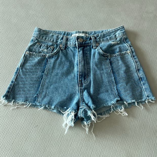 마뗑킴 데님 쇼츠 반바지