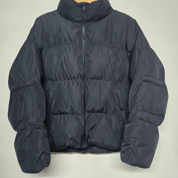 GIORDANO 블랙 푸파 패딩 M