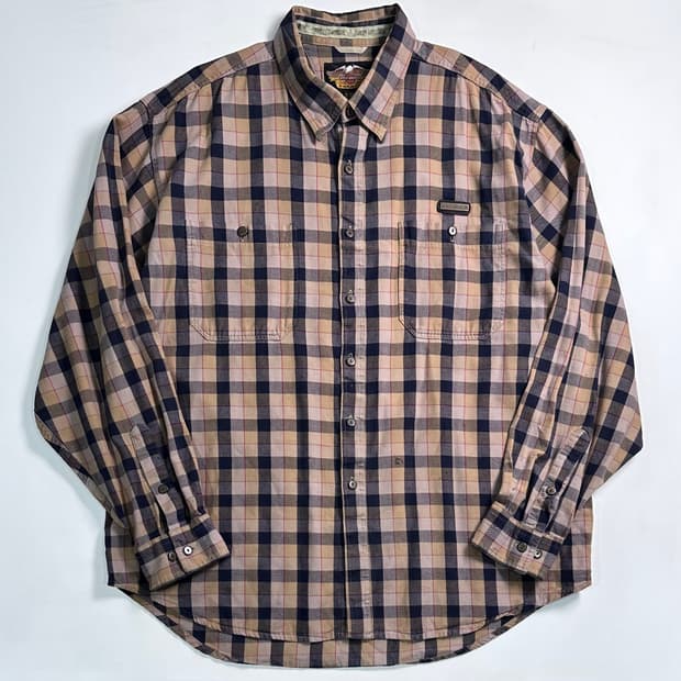 할리데이비슨 오버사이즈 체크 셔츠