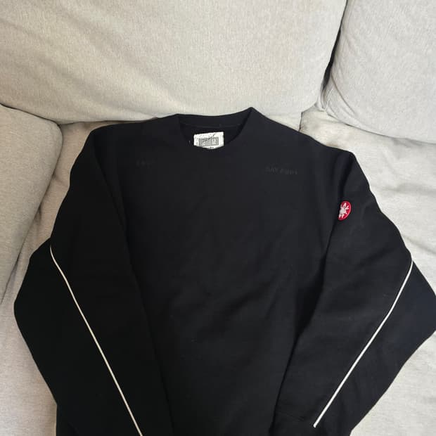 25fw 카브엠트 맨투맨 블랙 m