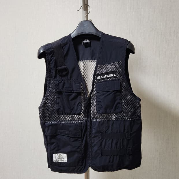 그레고리 블랙 포켓 베스트 조끼 L