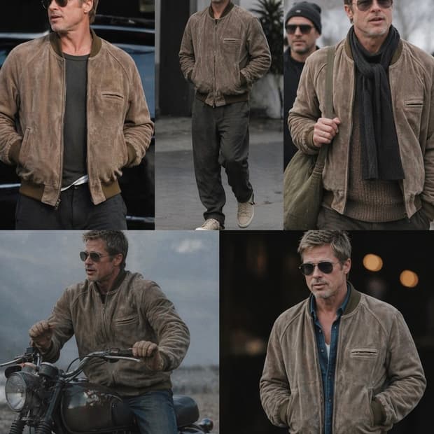 90s 빈티지 폴로 스웨이드 봄버 자켓(105~110)