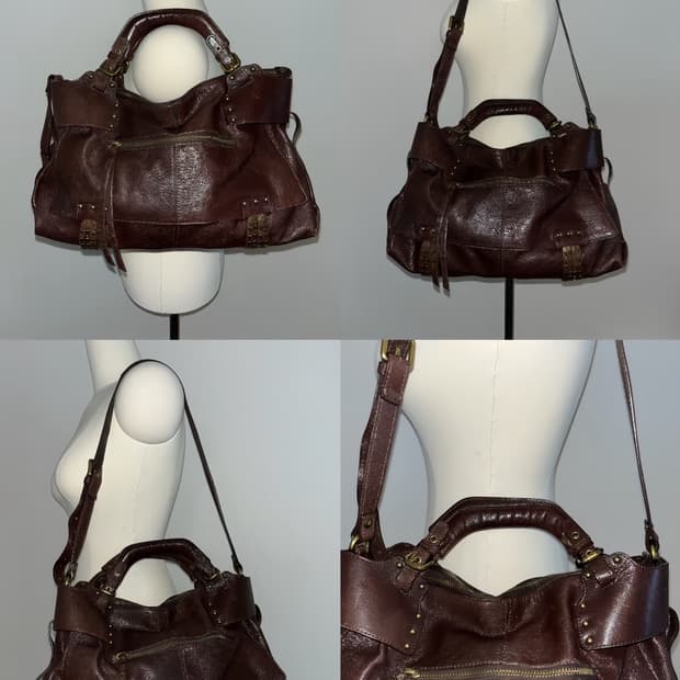 Kooba Red Brown Shoulder Bag