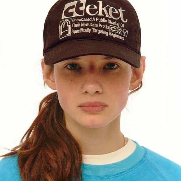테켓 볼캡 모자 브라운 