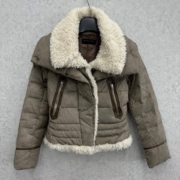 90 시슬리 여자 덕다운 숏 패딩