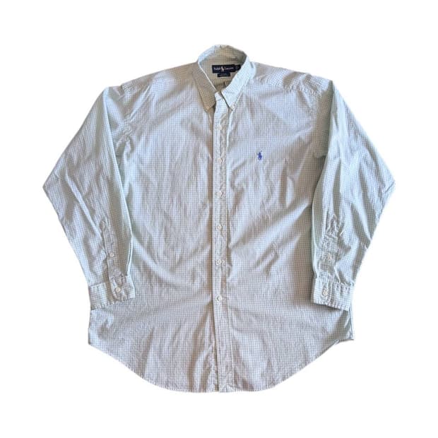 PRL button down gingham check shirts