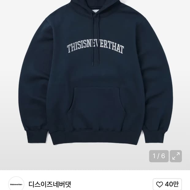 디스이즈네버댓 후드티