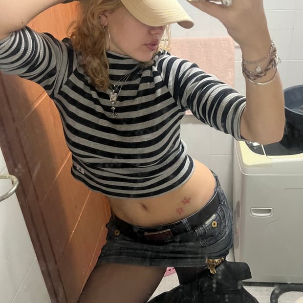 디스퀘어드 빈티지 캡 