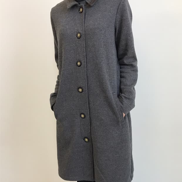 jpn Grey Single Breasted Cardigans