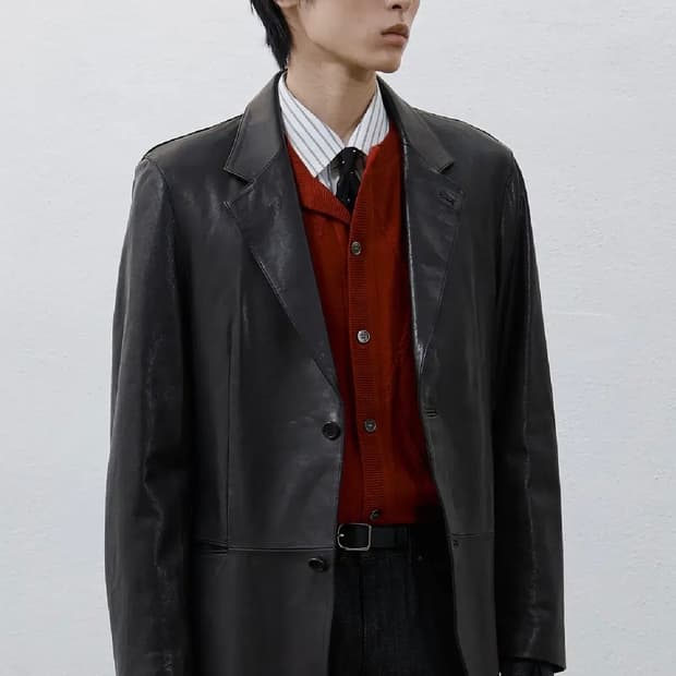 유스 / 25FW Leather Tailored Jacket / M