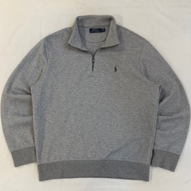 폴로 랄프로렌 반집업 스웻셔츠 맨투맨 그레이