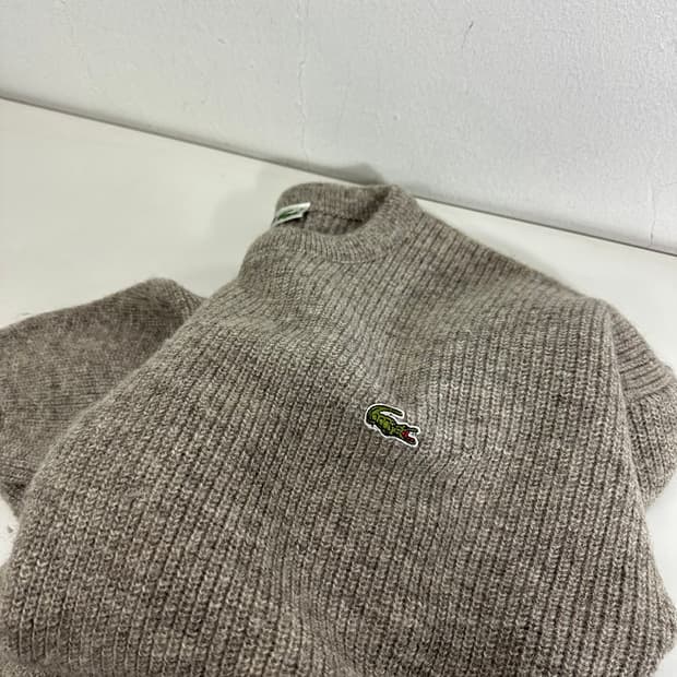 100 라코스테 그레이 울 니트