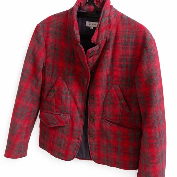 논네이티브 체크패턴 자켓