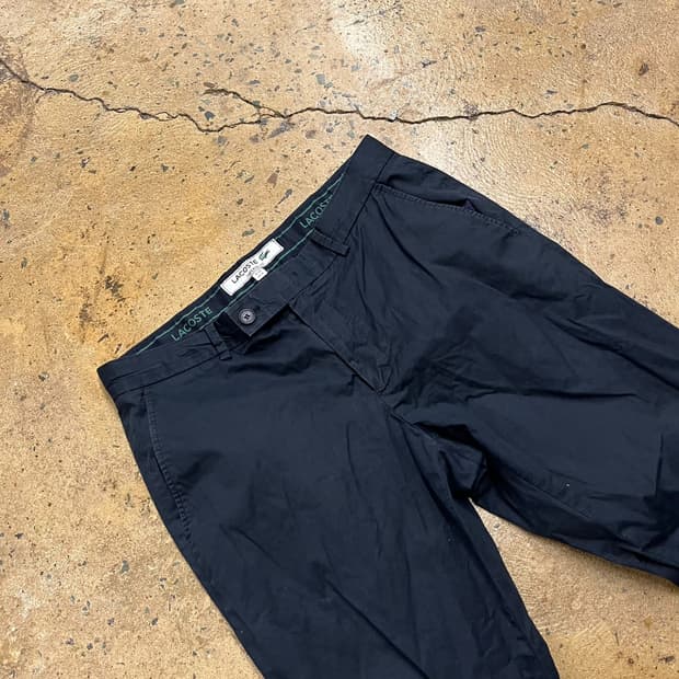 [정품/44] 라코스테 블랙 색상 치노 팬츠 b17