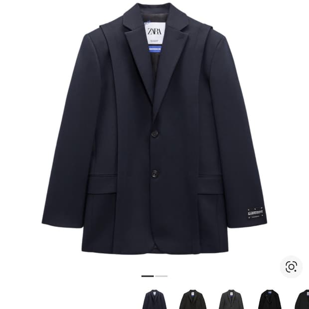 자라 x 아더에러 오버사이즈 블레이저 네이비 L사이즈