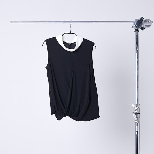 Cowl Neck Draping Sleeveless