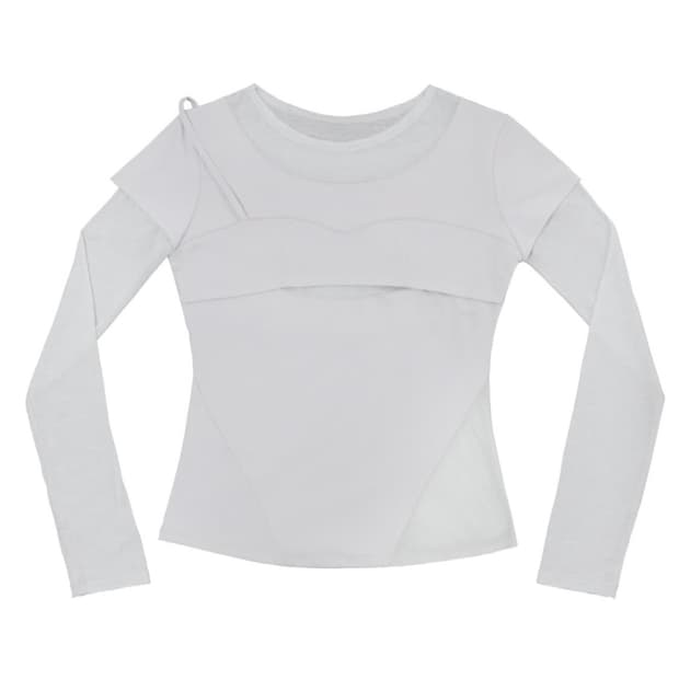 Layered Shoulder Strap Long Sleeve