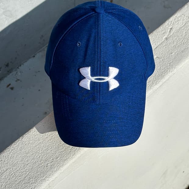 [M] 언더아머 로고 블루 볼캡 모자