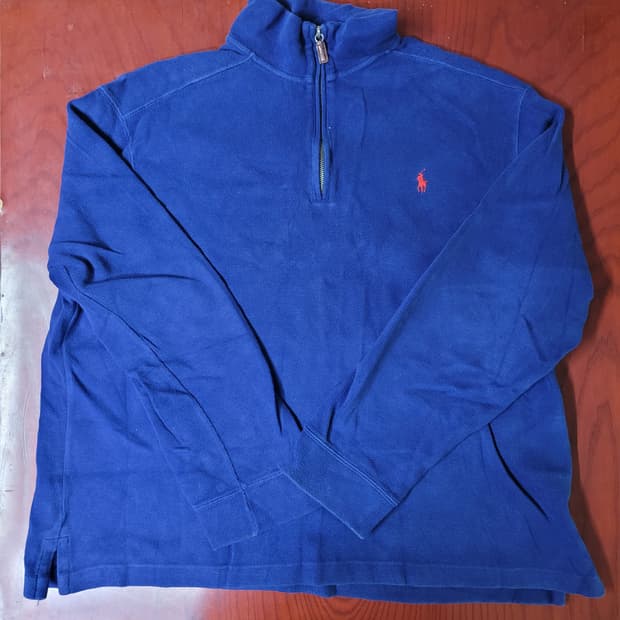 폴로 랄프로렌 네이비 컬러 하프 집업