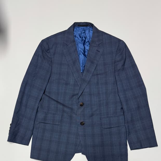 코오롱 캠브리지멤버스 울 체크 자켓 M ~ L