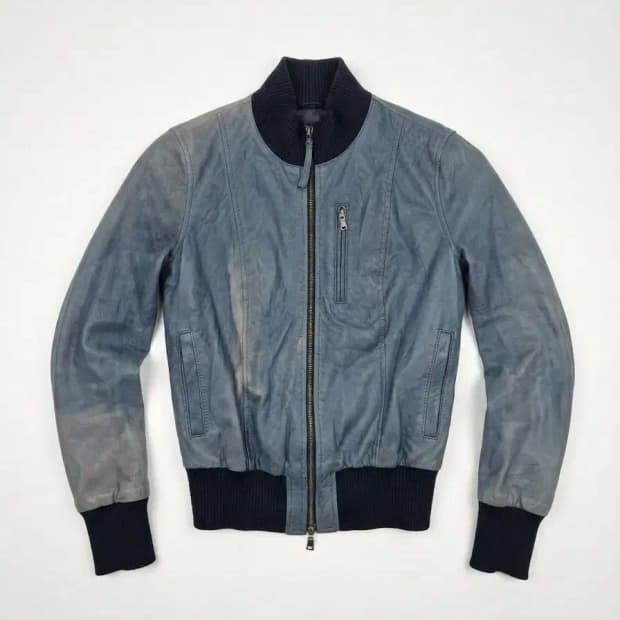 Lot 78 블루종 가죽 자켓 XS