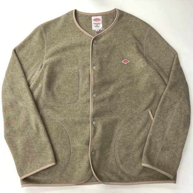 단톤 플리스 칼라리스 노카라 플리스 마블 자켓