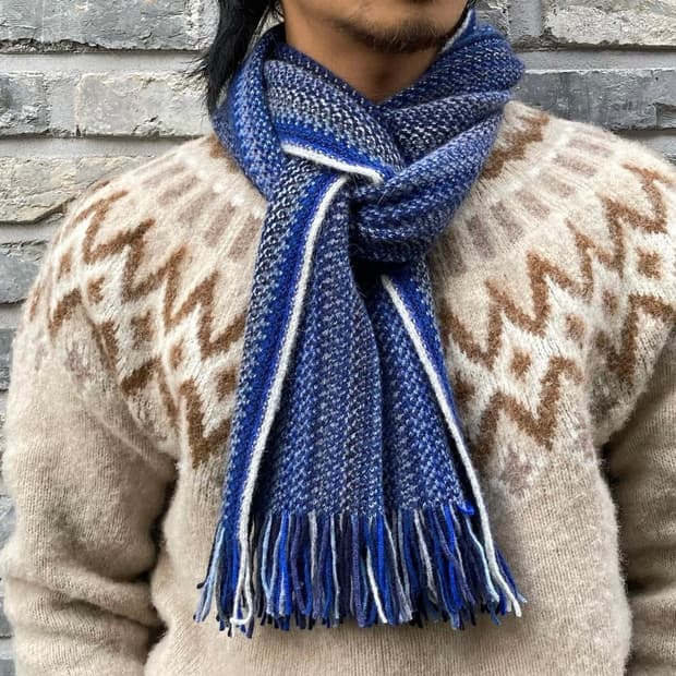 Scottish tradition angora scarf