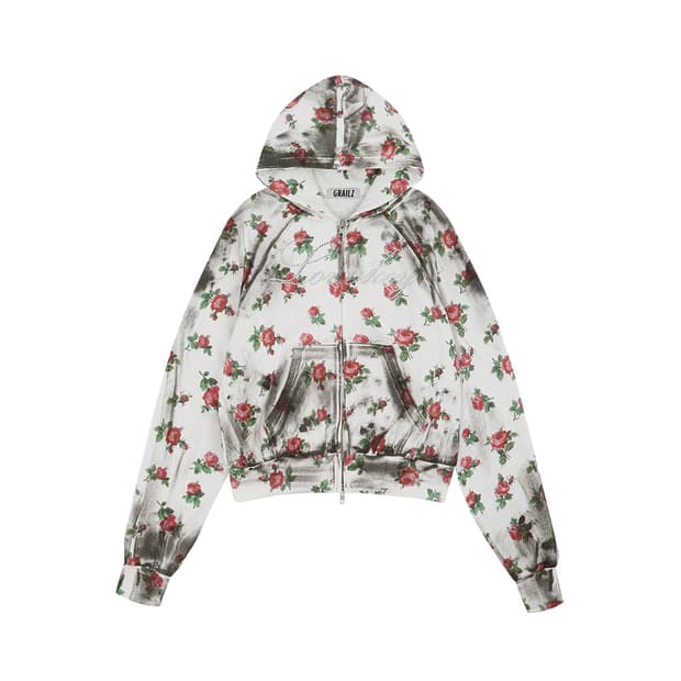 GRAILZFLOWER DIRTY ZIP HOODIE