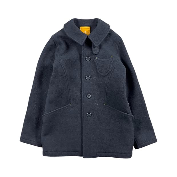 Vintage (maede in japan) 옐로우 스티치 울자켓