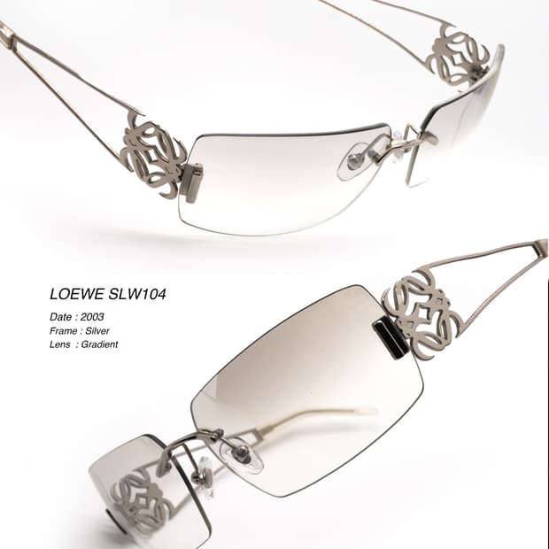 Loewe SLW104 Rimless Sunglasses (2003)