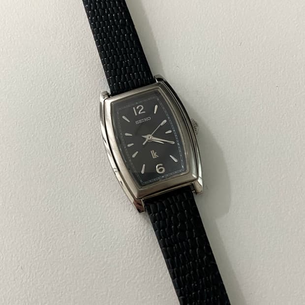 Seiko 세이코 lk 루키아 스퀘어 쿼츠 블랙 레이디스