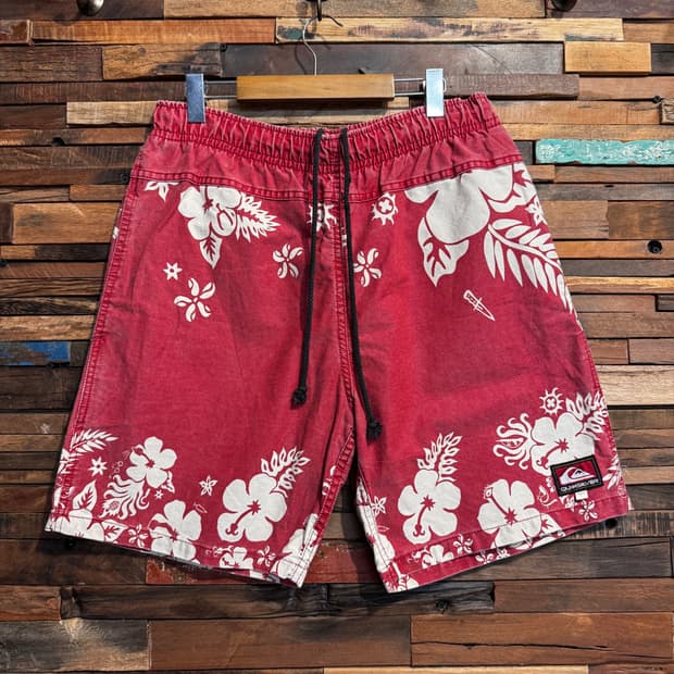 90s Quiksilver Canvas Beach Shorts