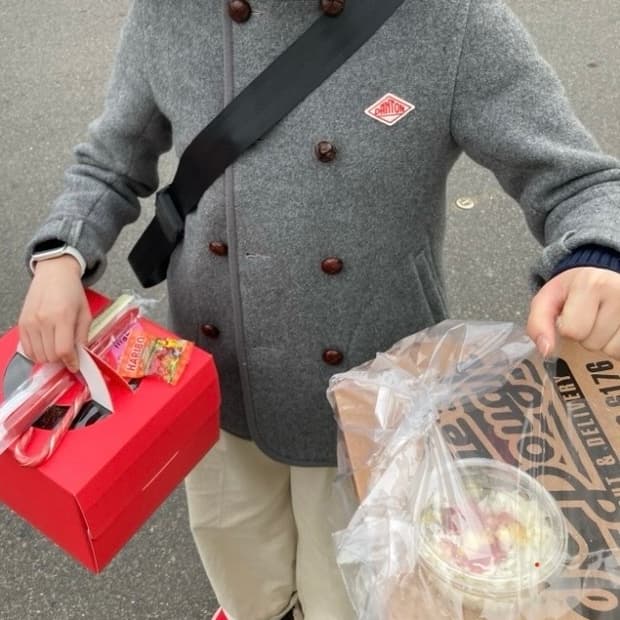 여성 단톤 더블버튼 울 코트 (36)