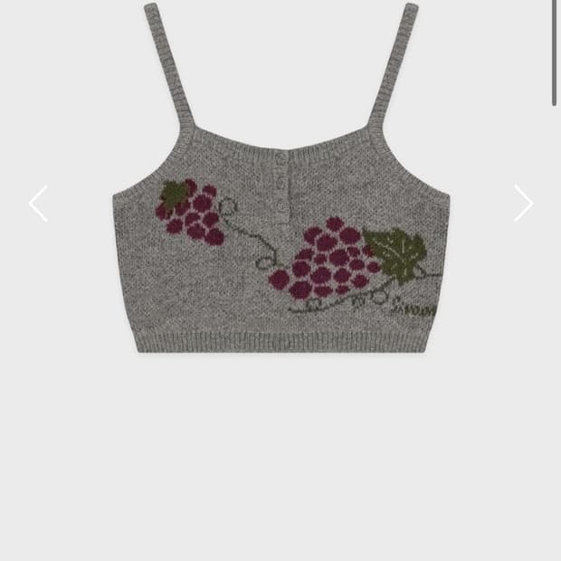 시눈 Grape Button Bustier (Melange Grey) 