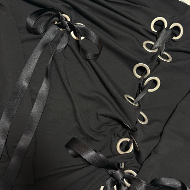 kimyo corset ribbon loose top