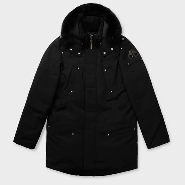 Moose knuckles  스틸링 블랙 폭스 퍼 파카