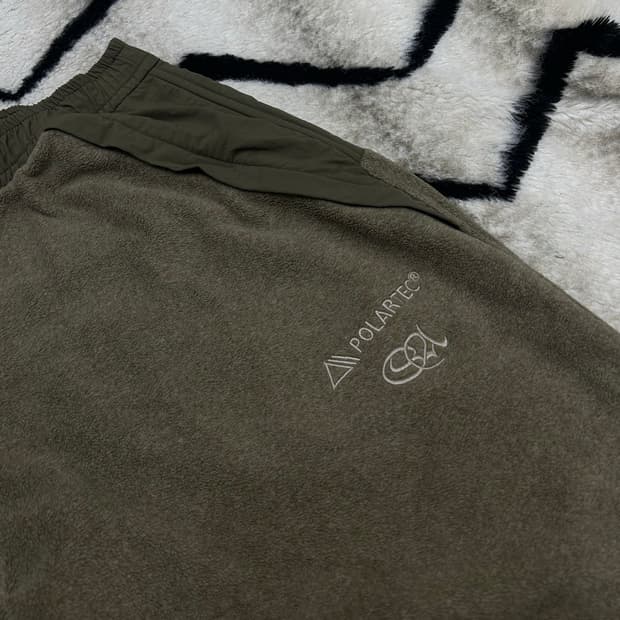 [L]스컬프터 폴라텍 와이드 트레이닝 팬츠/멜라지브라운