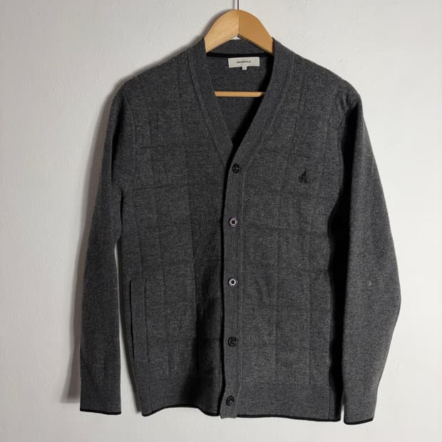 빈폴 레이디스 울100%니트  그레이 가디건(S)