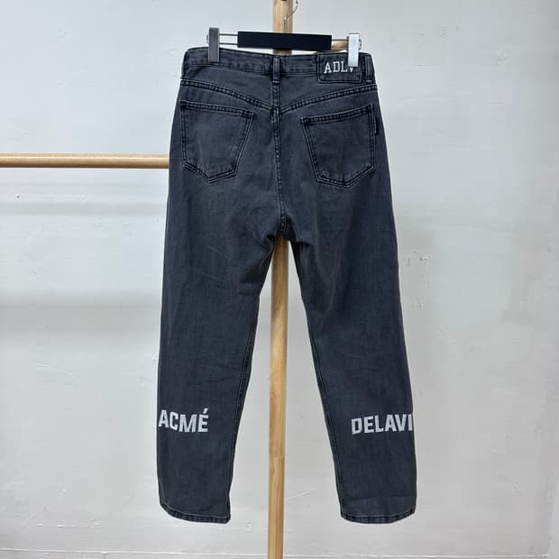 ADLV 아크메드라비 자수 그레이진 흑청 데님팬츠 1(28)사이즈 J28
