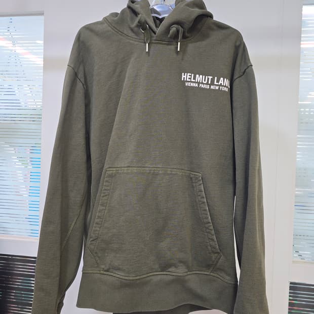 헬무트 랭 올리브색 후드티 XXXL