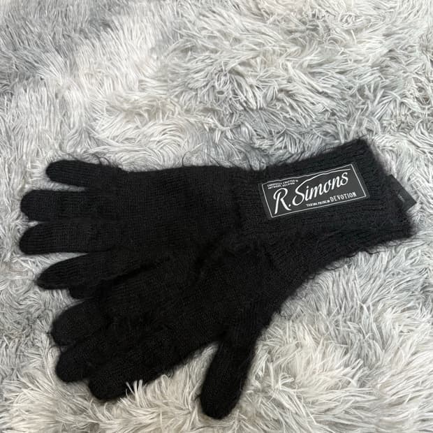 Raf Simons 모헤어 장갑 블랙