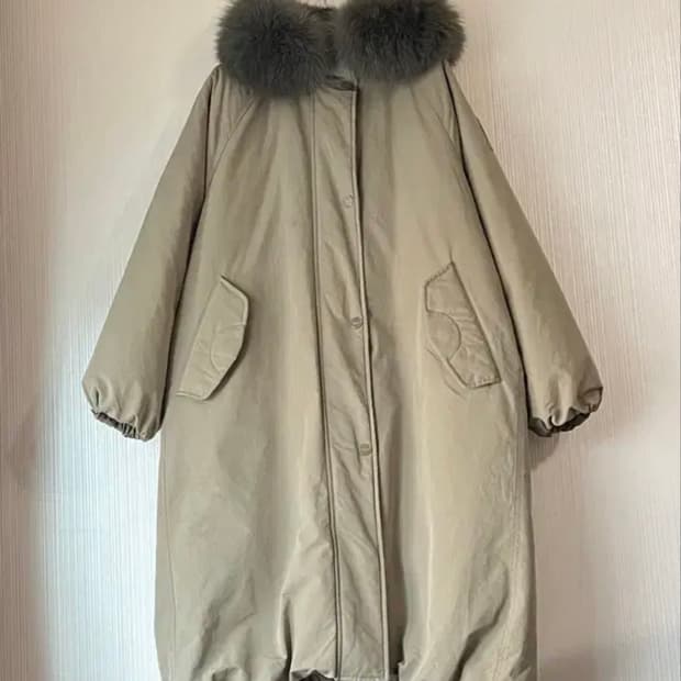 써스데이아일랜드 덕다운폭스 야상패딩