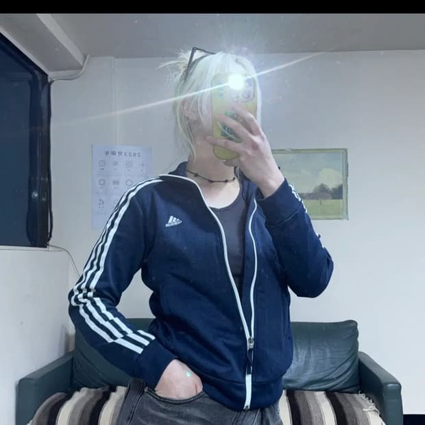 투티/0087 아디다스 네이비 트랙 져지 집업