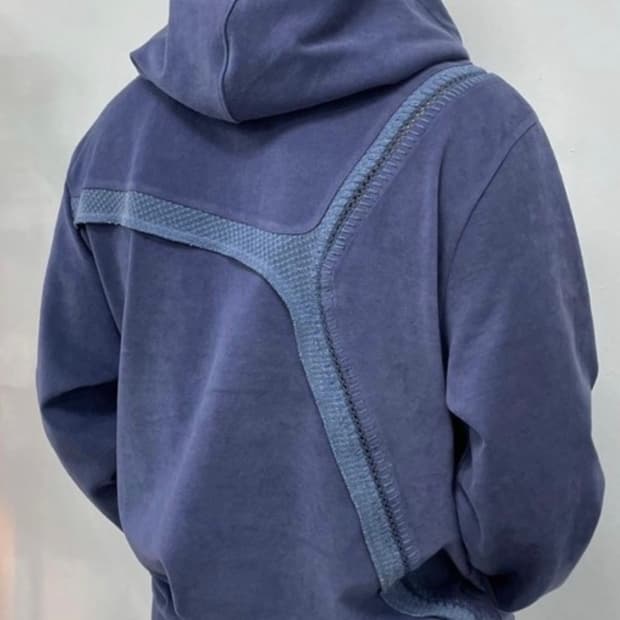 엑슬림 후드 ep1 후드티 블루