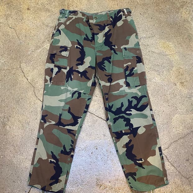 USA 미국 빈티지 카모 밀리터리 카고 바지