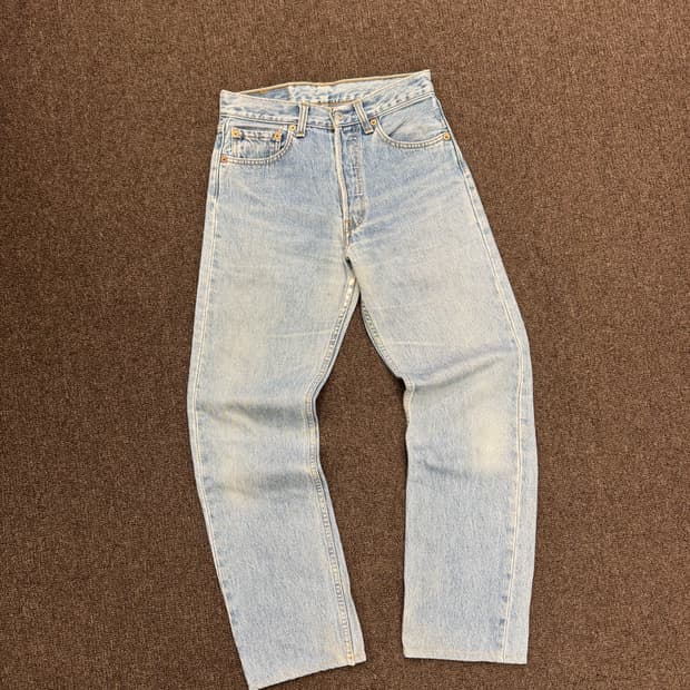 27)리바이스 빈티지 여성 501 연청 데님팬츠