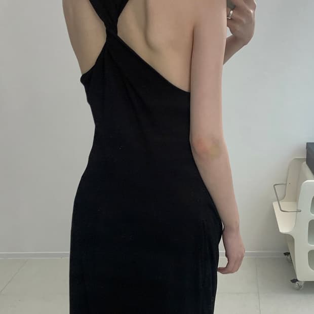 Knotted Draped Maxi Dress
