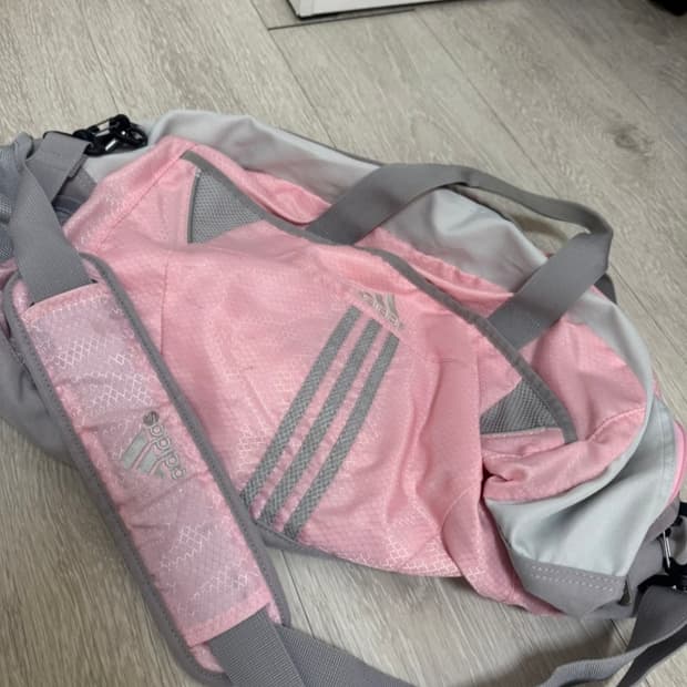 아디다스 빈티지 핑크 더플백 보스턴백 숄더백 대장급 스포티 갸루