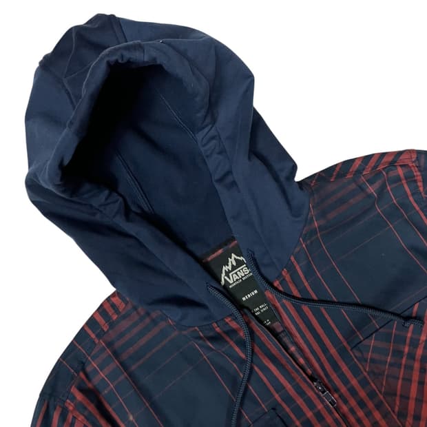 VANS 마운틴 에디션 체크 후드집업 바람막이 M